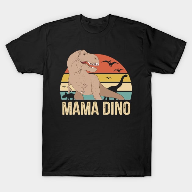 Mom Dino Gift For Mama in Mothers Day T-Shirt by stonefruit